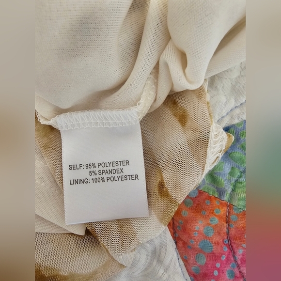 Jane & Delancey Tan and White Striped Blouse Women's Size Small NWOT - Picture 7 of 9